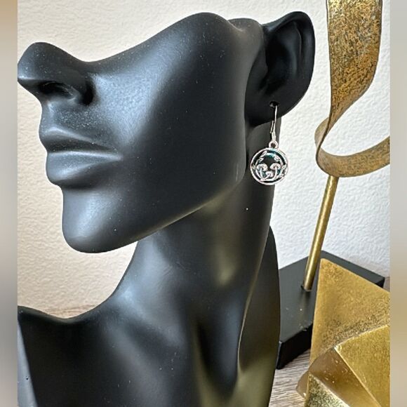 Mushroom drop earrings A329 - Picture 2 of 4